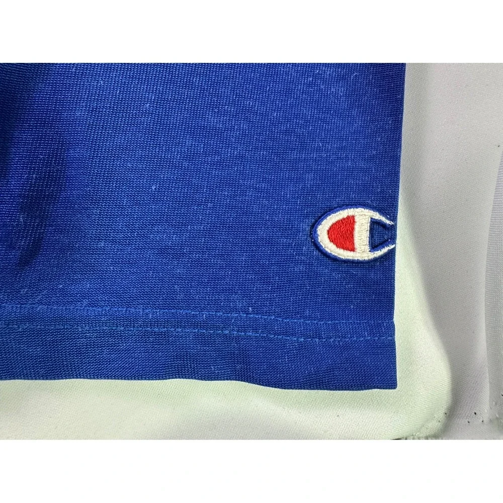 Vintage 70s Champion Blue Bar Jersey Shoreline Star Greyhound Park 69 Large‎ USA